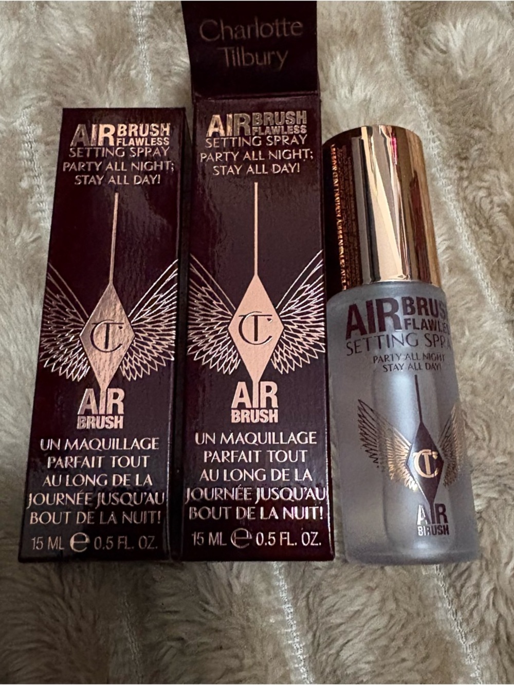 2 x 15ml Charlotte Tilbury Airbrush Setting Spray